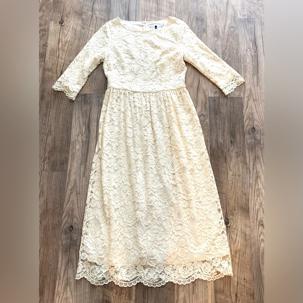 Dainty Jewells Cream Lace Dress